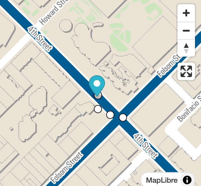 Yerba Beuna / Moscone Station Map