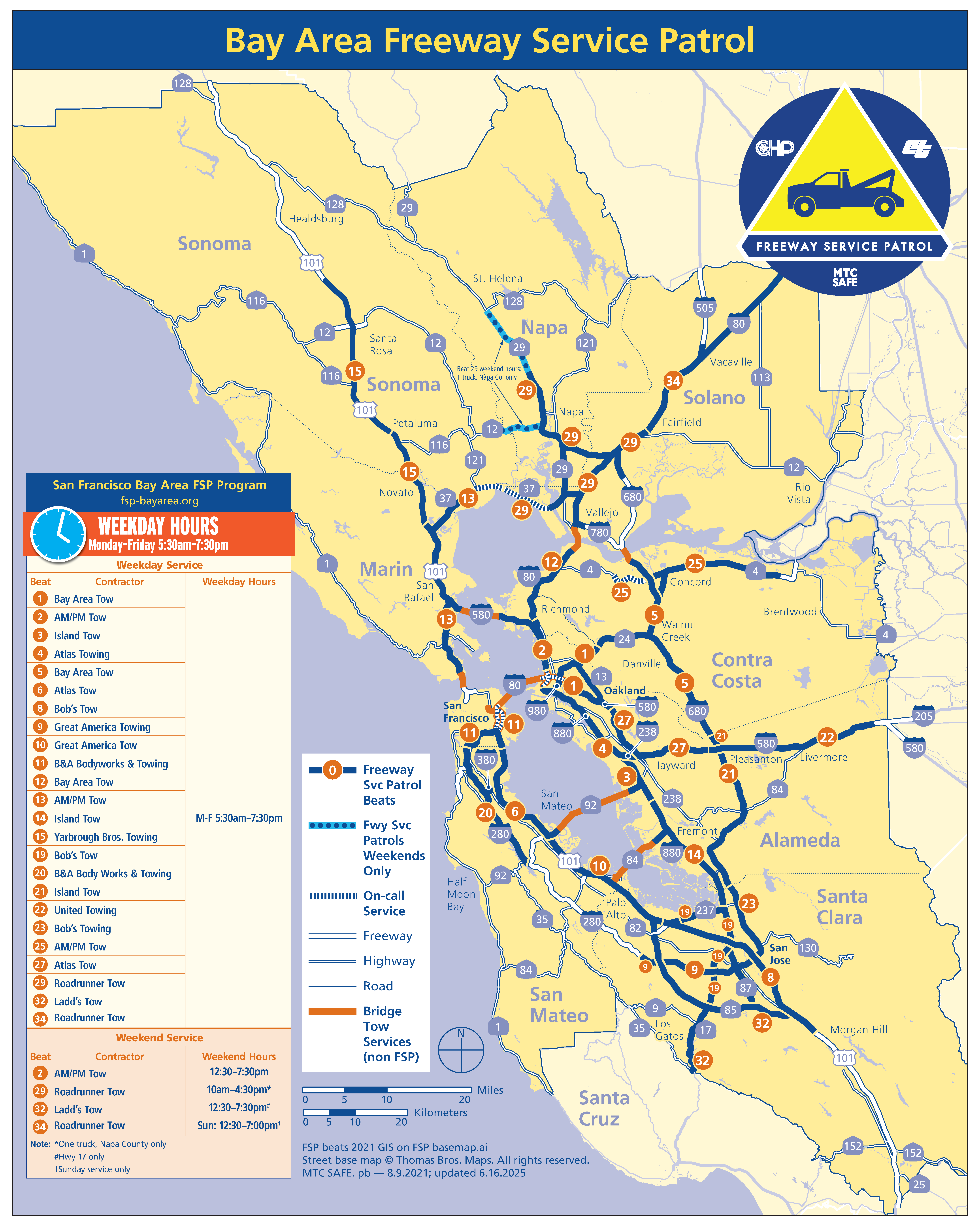 2025 FSP Map & Hours