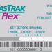 Image of a FasTrak Flex toll tag set in the 3 position