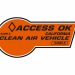 Orange Clean Air Vehicle Decal