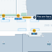 High level view of a map of the Santa Rosa Transit Mall