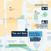 High level view of a map of Downtown Santa Rosa