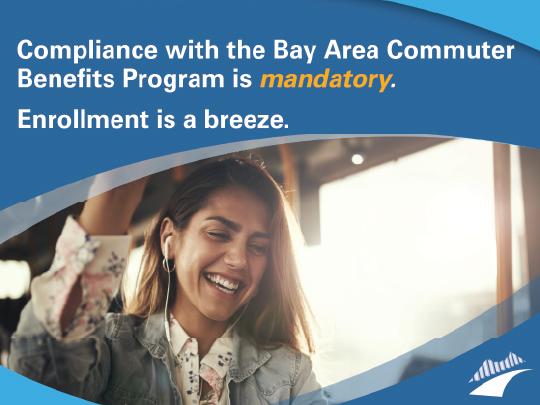 A woman standing on a bus smiling