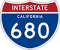 Interstate 680 Road Sign 