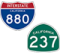 State Route 880 Road Sign 