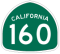State Route 160 Road Sign 