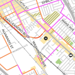 San Lenadro bike lanes map preview