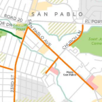 San Pablo bike lanes map preview