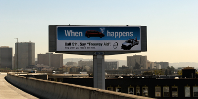 Highway advertising of FSP towing