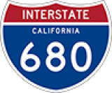  Interstate 680 Road Sign