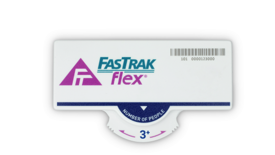 FasTrak Flex Toll Tag Transponder set to 3+ people.