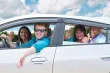 A group of people in a carpool